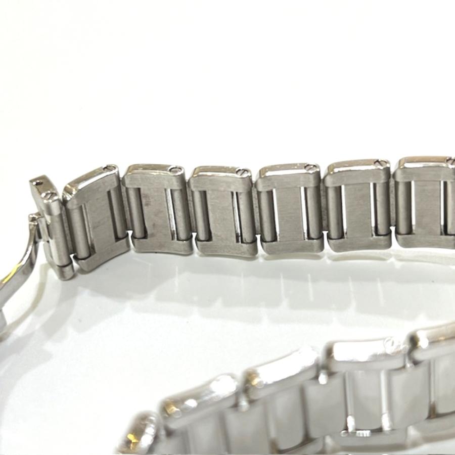 CARTIER カルティエ WT100008 K18WG タンク アングレーズ SM ダイヤベゼル クォーツ 腕時計 シルバー レディース【中古】 | Cartier | 07