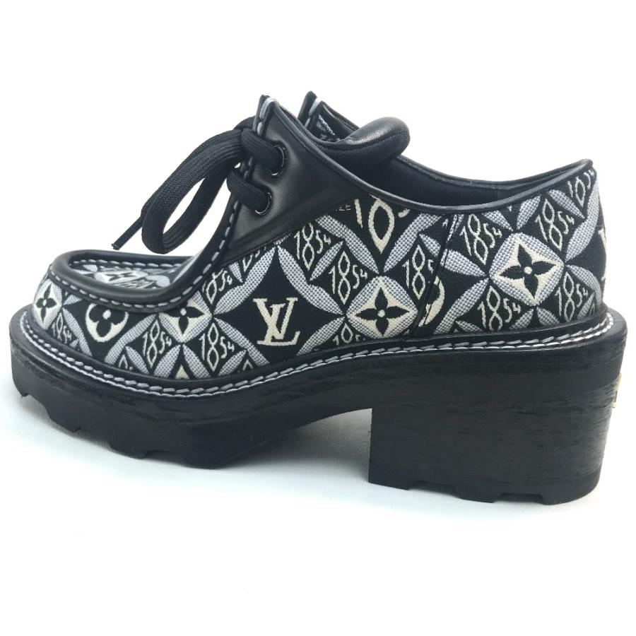 新品 LOUIS VUITTON ルイヴィトン 1A8D3E LVボブールライン ダービー チャンキーヒール ブーツ | LOUIS VUITTON | 01