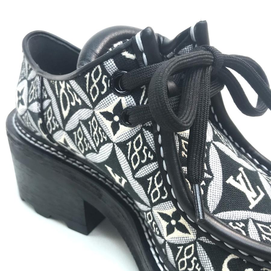 新品 LOUIS VUITTON ルイヴィトン 1A8D3E LVボブールライン ダービー チャンキーヒール ブーツ | LOUIS VUITTON | 03