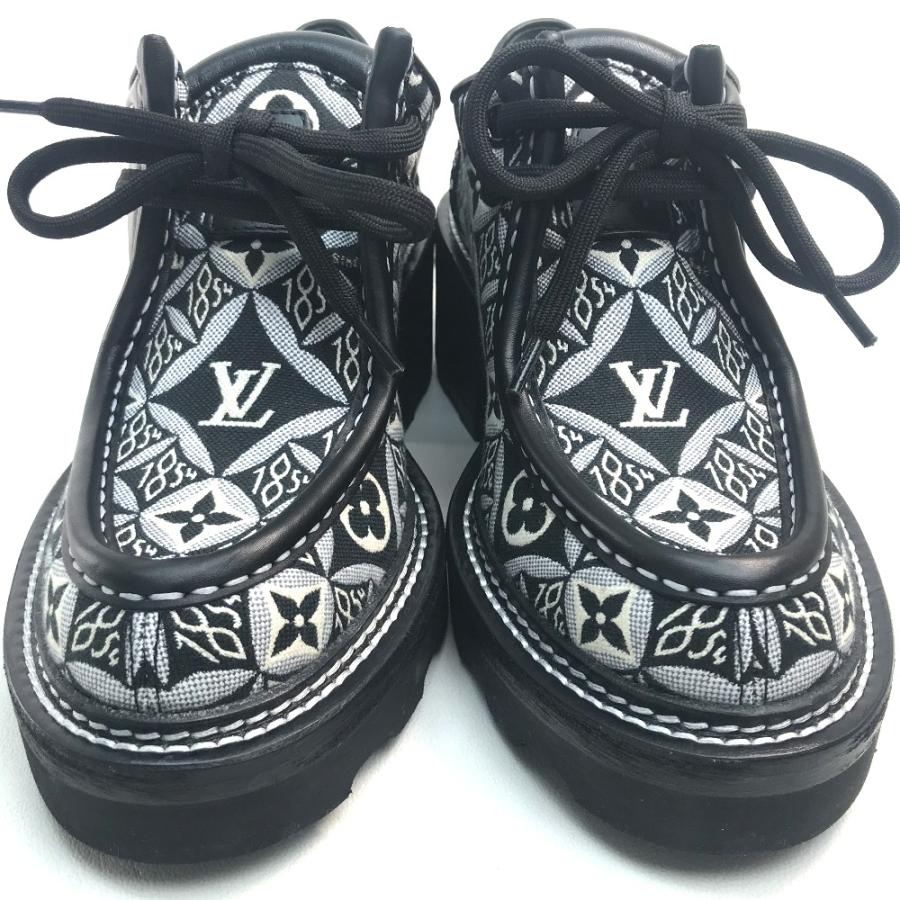 新品 LOUIS VUITTON ルイヴィトン 1A8D3E LVボブールライン ダービー チャンキーヒール ブーツ | LOUIS VUITTON | 04