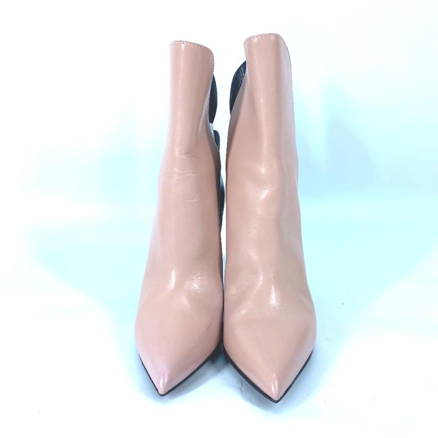 LOUIS VUITTON ルイヴィトン バイカラー ショートブーツ シューズ 靴 モノグラム ヒール ブーツ ブラック レディース【中古】 | LOUIS VUITTON | 01