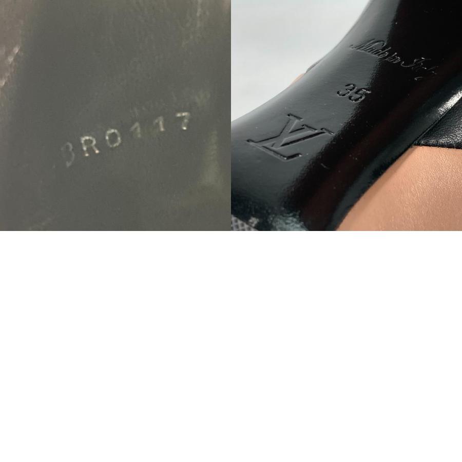 LOUIS VUITTON ルイヴィトン バイカラー ショートブーツ シューズ 靴 モノグラム ヒール ブーツ ブラック レディース【中古】 | LOUIS VUITTON | 09