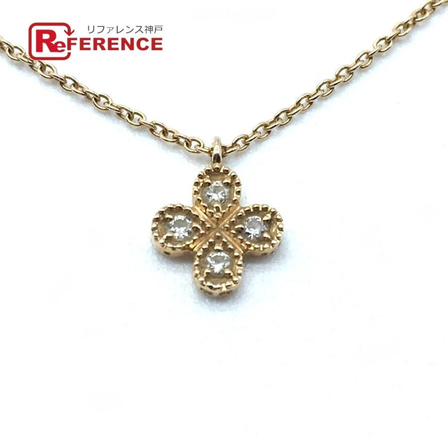 Jewelry ジュエリー プリンセスタイプ 四つ葉モチーフ ネックレス ピンクゴールド レディース 中古 1 リファレンス コレクション 通販 Yahoo ショッピング