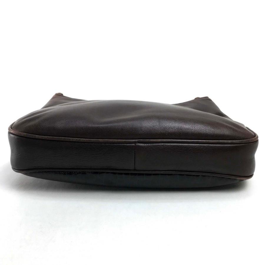 BALLY バリー 斜め掛け ワンショルダー クロコ型押し ショルダーバッグ