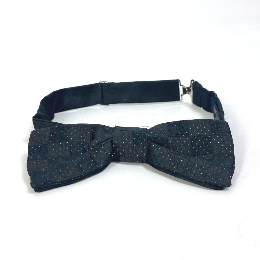 LOUIS VUITTON ルイヴィトン アクセサリー ボウタイ ダミエ ドット 水玉 蝶ネクタイ ネクタイ シルク ブラック メンズ【中古】美品 | LOUIS VUITTON | 01