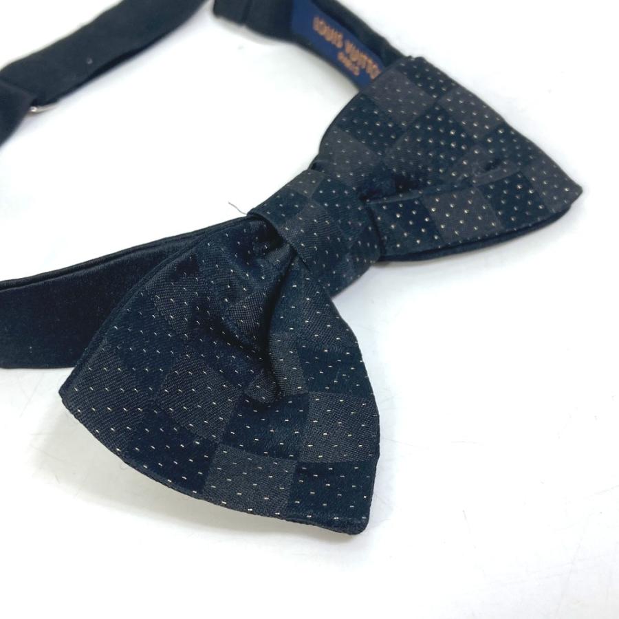 LOUIS VUITTON ルイヴィトン アクセサリー ボウタイ ダミエ ドット 水玉 蝶ネクタイ ネクタイ シルク ブラック メンズ【中古】美品 | LOUIS VUITTON | 05