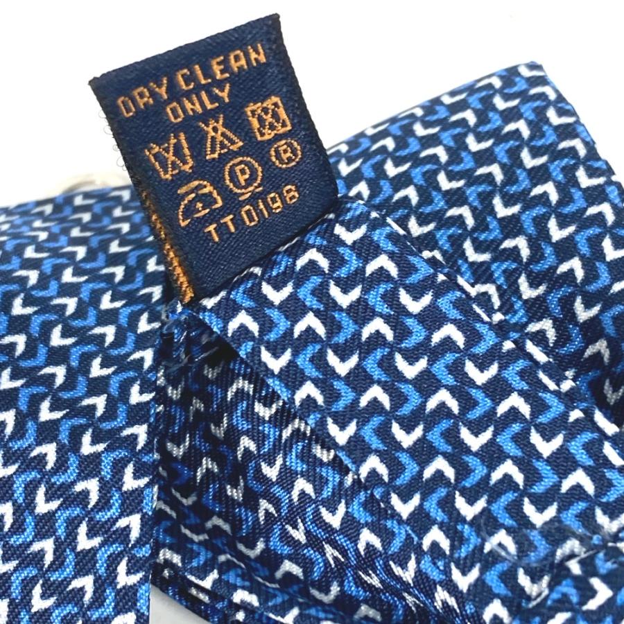 美品 LOUIS VUITTON ルイヴィトン M73305 ロゴ ボウタイ アクセサリー リボン りぼん 蝶ネクタイ ブルー メンズ【中古】 | LOUIS VUITTON | 07