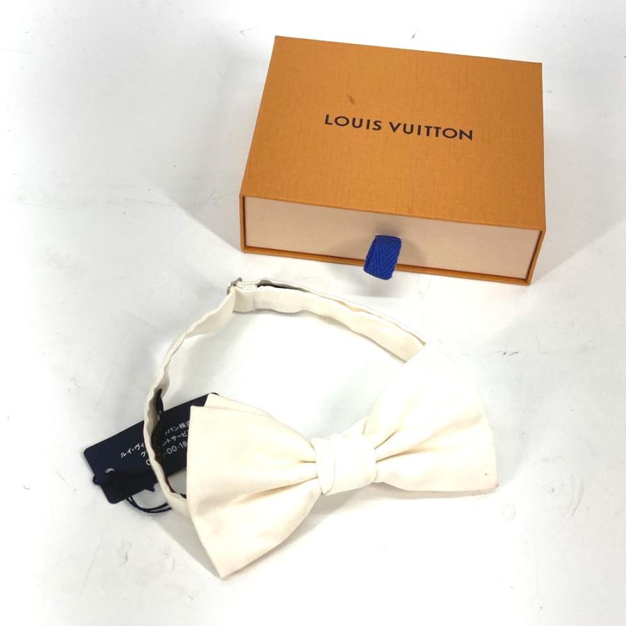 美品 LOUIS VUITTON ルイヴィトン M73479 蝶ネクタイ アクセサリー ネクタイ 蝶ネクタイ ホワイト メンズ【中古】 | LOUIS VUITTON | 01