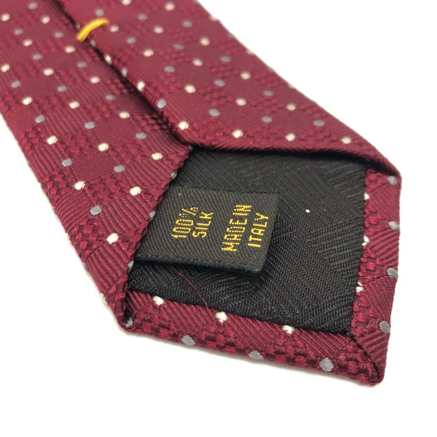 LOUIS VUITTON ルイヴィトン ドット柄 ネクタイ ワインレッド