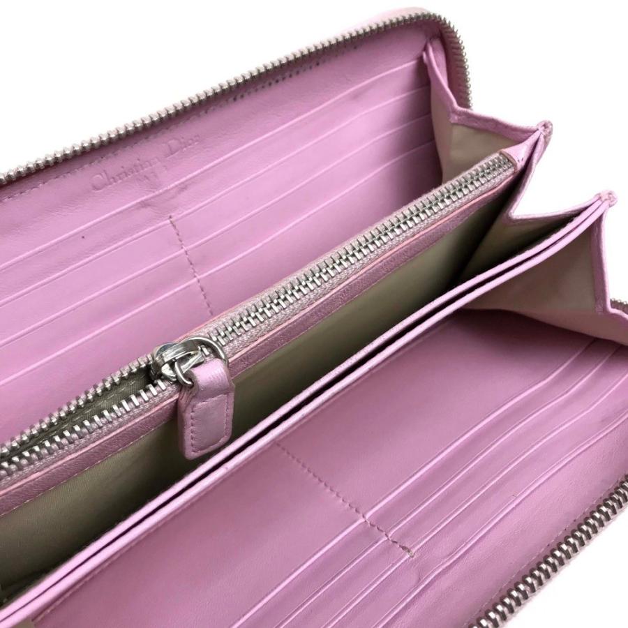 Christian Dior ディオール ラウンドファスナー メンズ レディース メッシュ 長財布（小銭入れあり） ラムスキン |  | 04