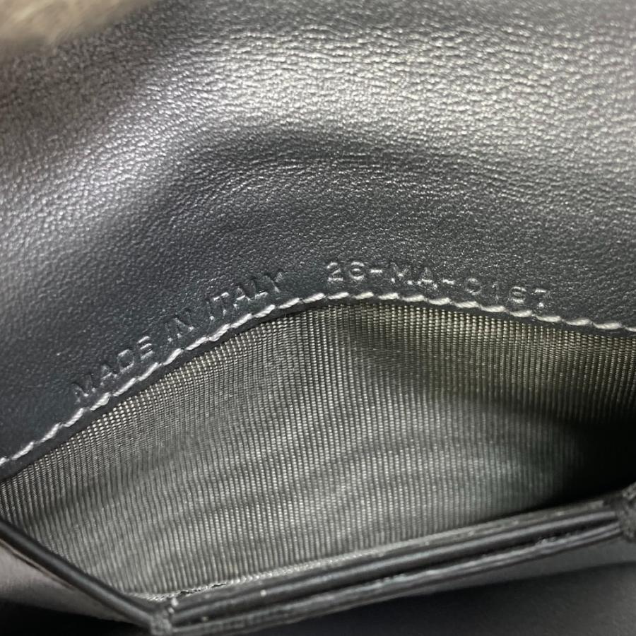 Dior ディオール パスケース 名刺入れ J’ADIOR  スタッズ キーホルダー バッグチャーム 2つ折り カードケース レザー シルバー【中古】 |  | 08