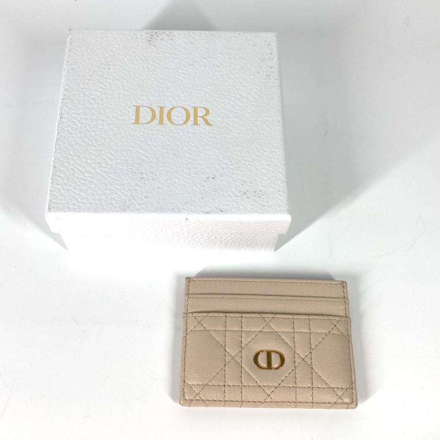 美品 Dior ディオール CARO カロ 名刺入れ パスケース カナージュ カードケース ベージュ レディース【中古】 |  | 01