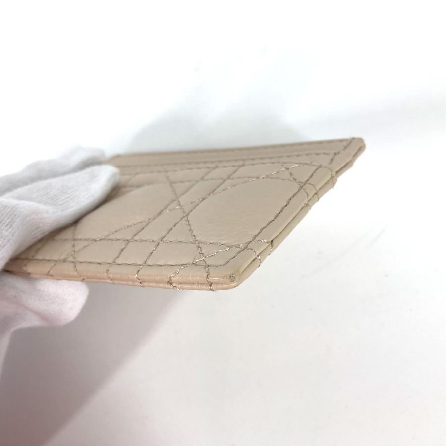 美品 Dior ディオール CARO カロ 名刺入れ パスケース カナージュ カードケース ベージュ レディース【中古】 |  | 08