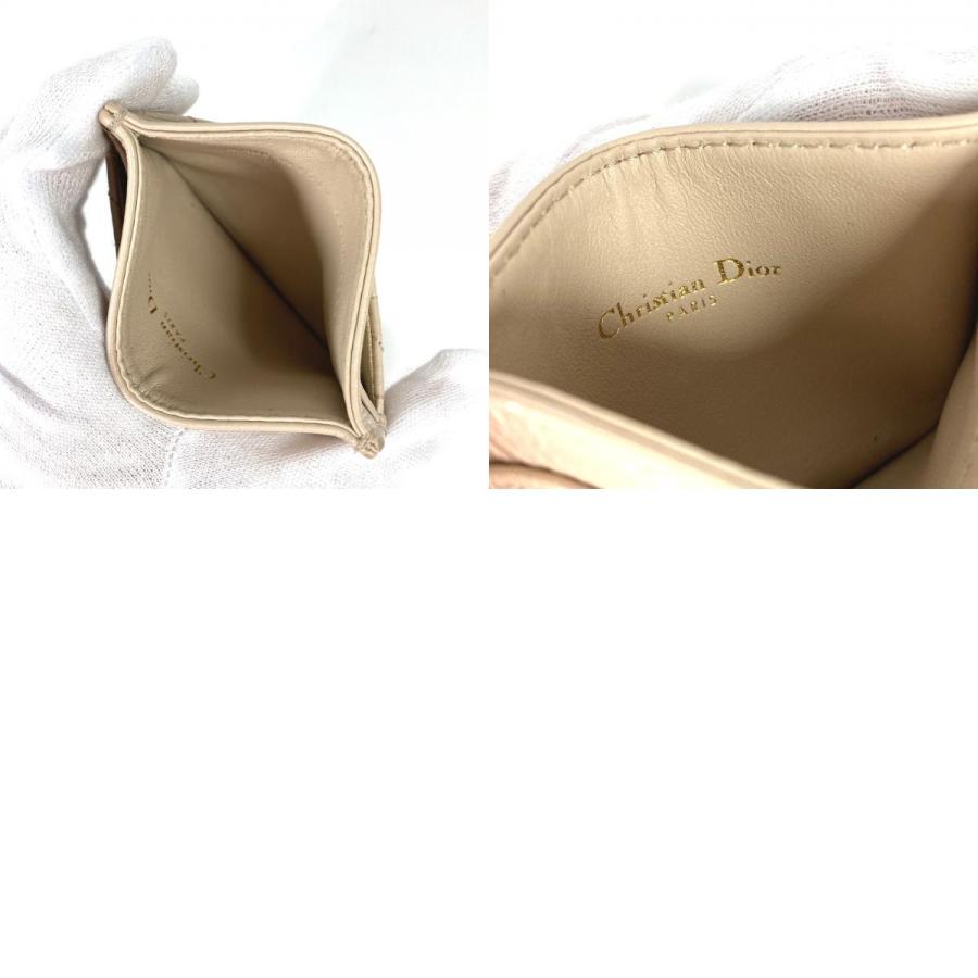 美品 Dior ディオール CARO カロ 名刺入れ パスケース カナージュ カードケース ベージュ レディース【中古】 |  | 09