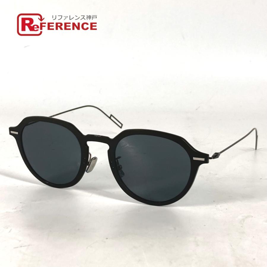 美品 DIOR HOMME ディオール・オム 0032K ロゴ サングラス アイウェア 眼鏡 DISAPPEAR 1 サングラス ブラック メンズ【中古】 | Dior HOMME