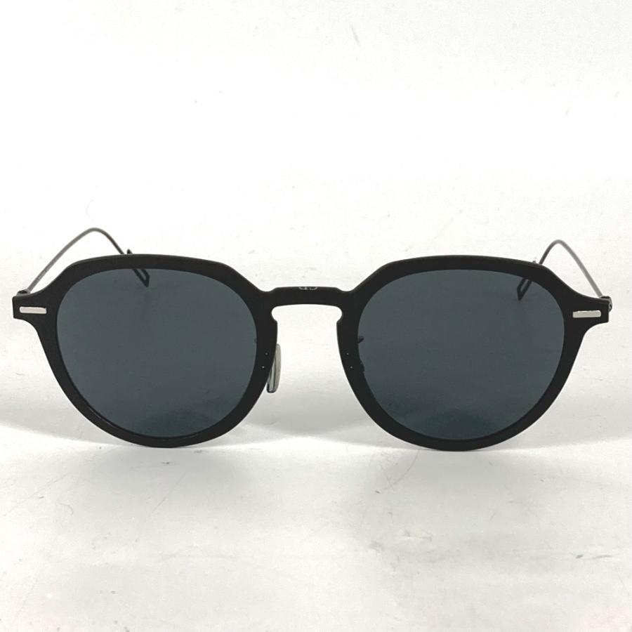 美品 DIOR HOMME ディオール・オム 0032K ロゴ サングラス アイウェア 眼鏡 DISAPPEAR 1 サングラス ブラック メンズ【中古】 | Dior HOMME | 02