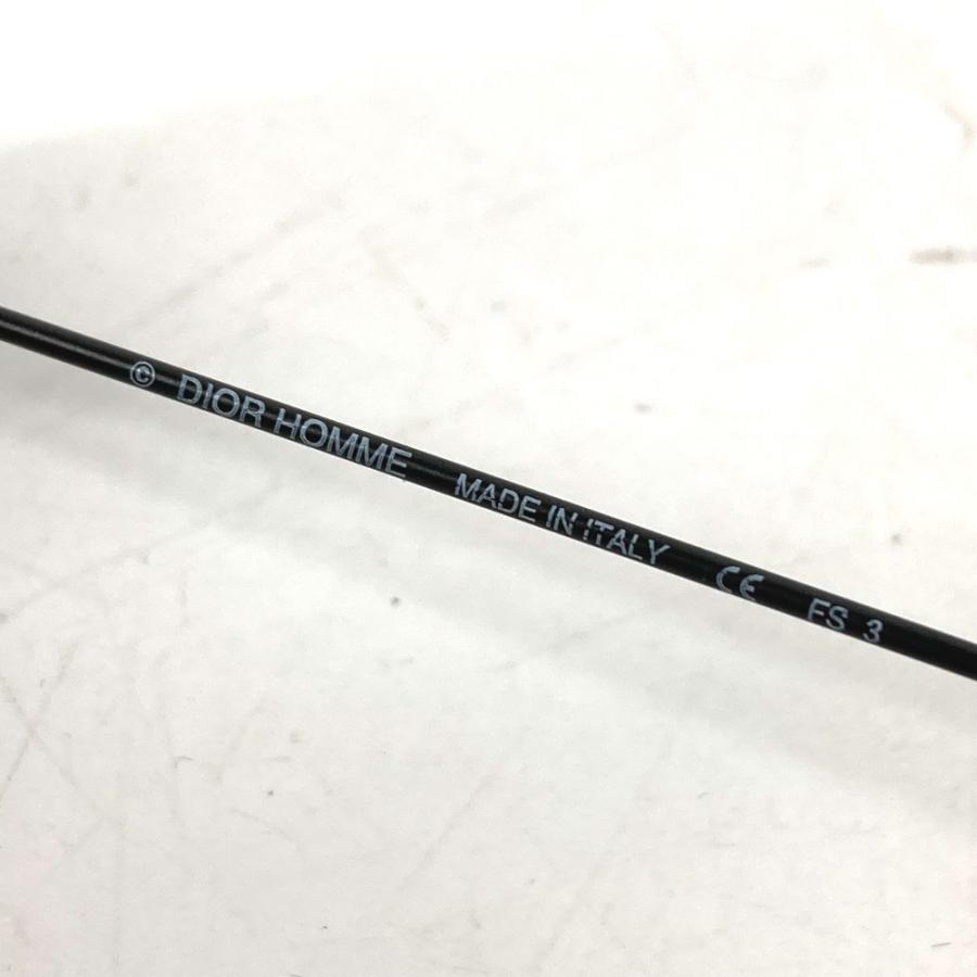 美品 DIOR HOMME ディオール・オム 0032K ロゴ サングラス アイウェア 眼鏡 DISAPPEAR 1 サングラス ブラック メンズ【中古】 | Dior HOMME | 06