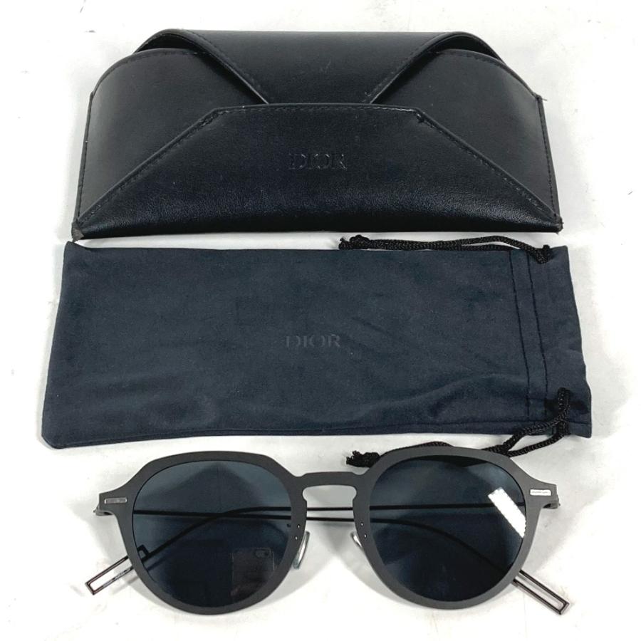 美品 DIOR HOMME ディオール・オム 0032K ロゴ サングラス アイウェア 眼鏡 DISAPPEAR 1 サングラス ブラック メンズ【中古】 | Dior HOMME | 09