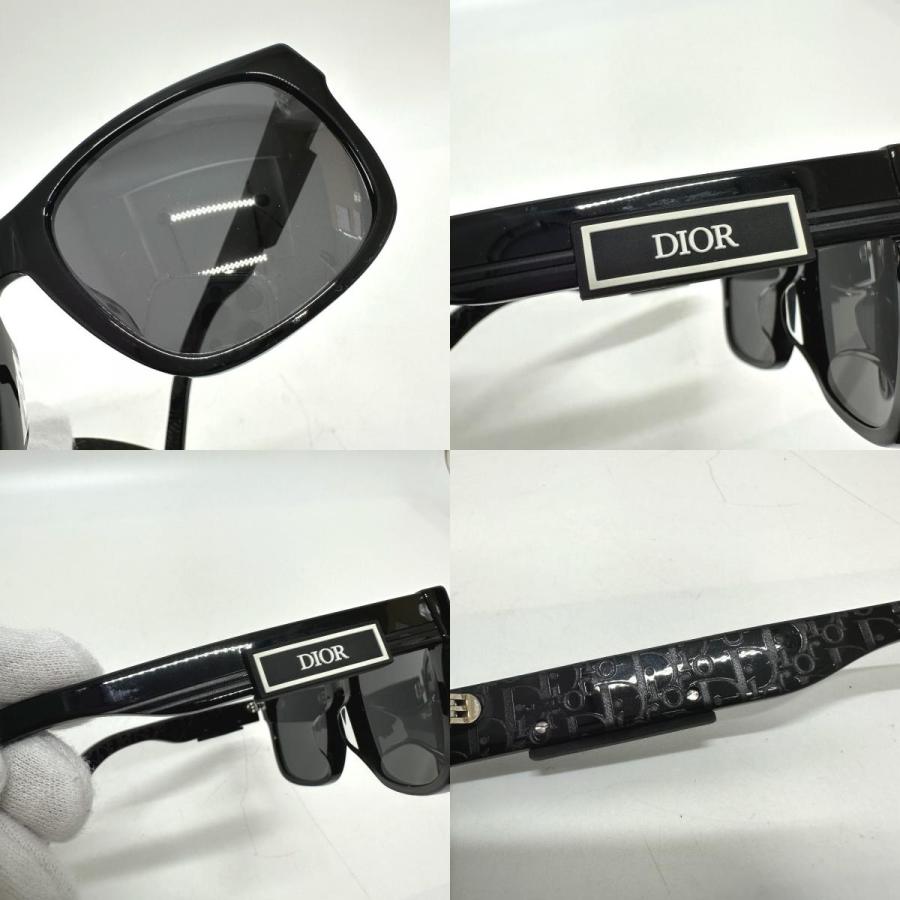 Dior ディオール B23S2F ウェリントン レクタンギュラーシェイプ ファッション 小物 ロゴ オブリーク サングラス ブラック メンズ【中古】 |  | 08