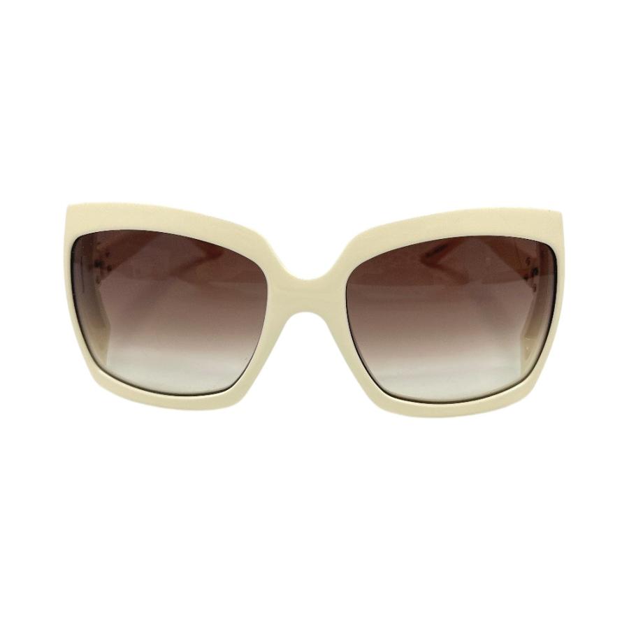 Dior ディオール DIOR611 カナージュ アイウェア サングラス ホワイト レディース【中古】 |  | 01