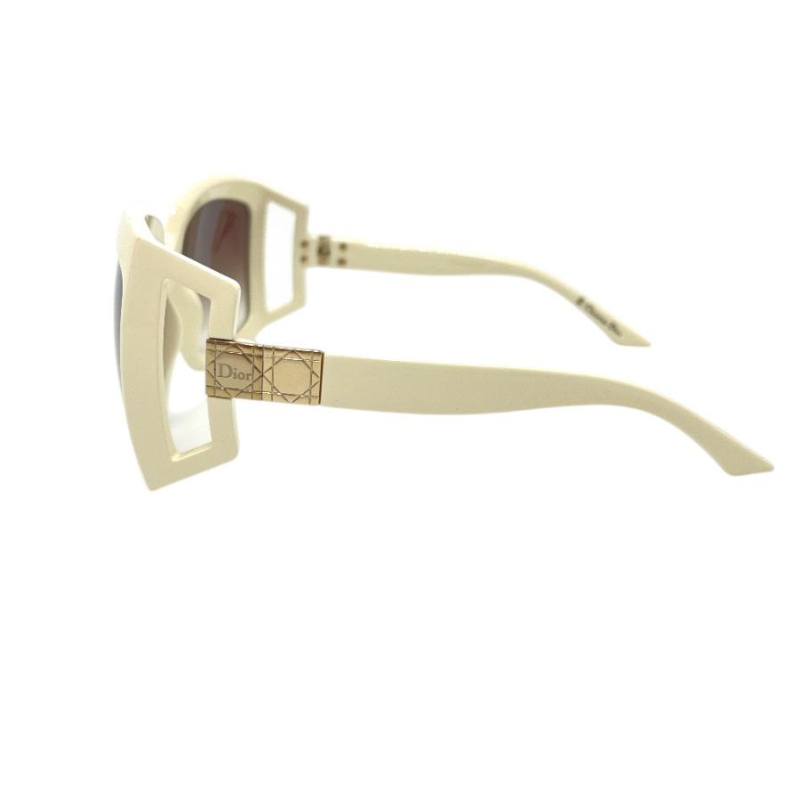 Dior ディオール DIOR611 カナージュ アイウェア サングラス ホワイト レディース【中古】 |  | 02