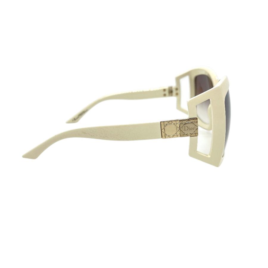 Dior ディオール DIOR611 カナージュ アイウェア サングラス ホワイト レディース【中古】 |  | 03