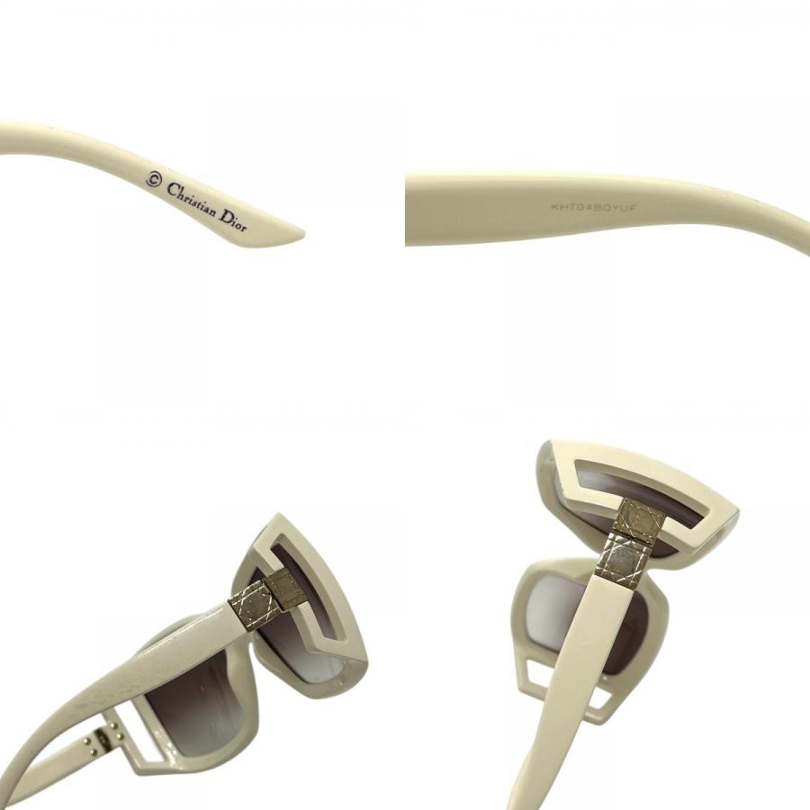 Dior ディオール DIOR611 カナージュ アイウェア サングラス ホワイト レディース【中古】 |  | 07