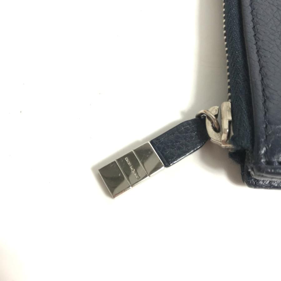 DIOR HOMME ディオール・オム ロゴ L字ファスナー カバン ポーチ カバン クラッチバッグ ネイビー メンズ【中古】 | Dior HOMME | 03