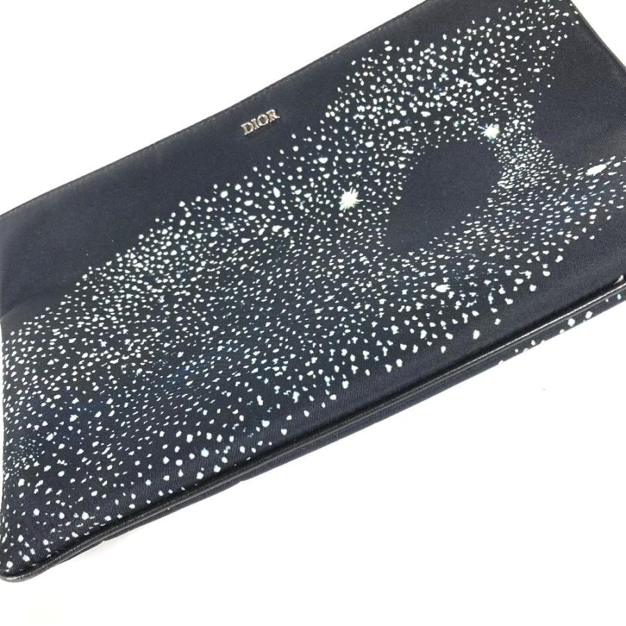 Dior ディオール ロゴ ポーチ ピータードイグ  PETER DOIG クラッチバッグ ブラック メンズ【中古】 |  | 02