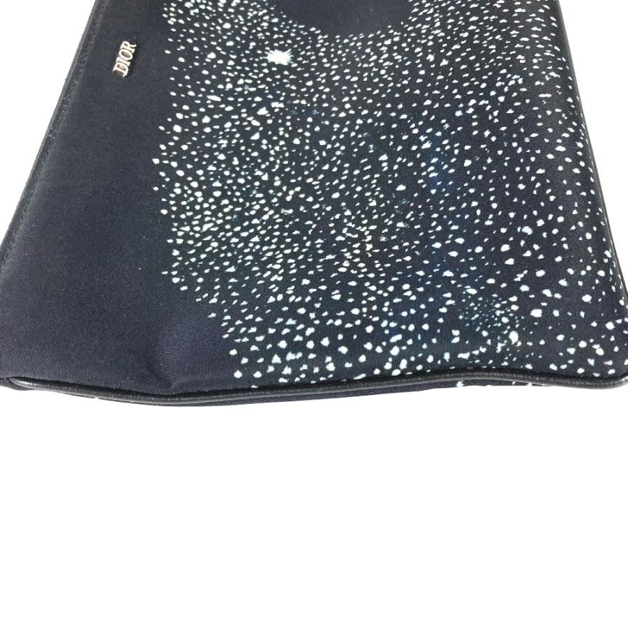 Dior ディオール ロゴ ポーチ ピータードイグ  PETER DOIG クラッチバッグ ブラック メンズ【中古】 |  | 03