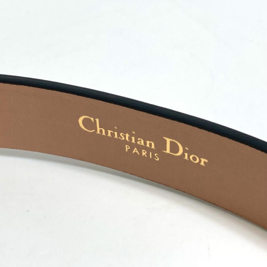 Dior ディオール サドル メタルディテール CDバックル ベルト レザー ピンクベージュ レディース【中古】未使用 |  | 07