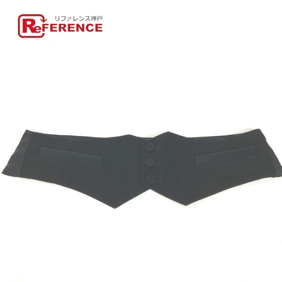 美品 Dior ディオール カマーバンド ベルト アクセサリー 2ボタン ベルト ブラック メンズ【中古】 | 