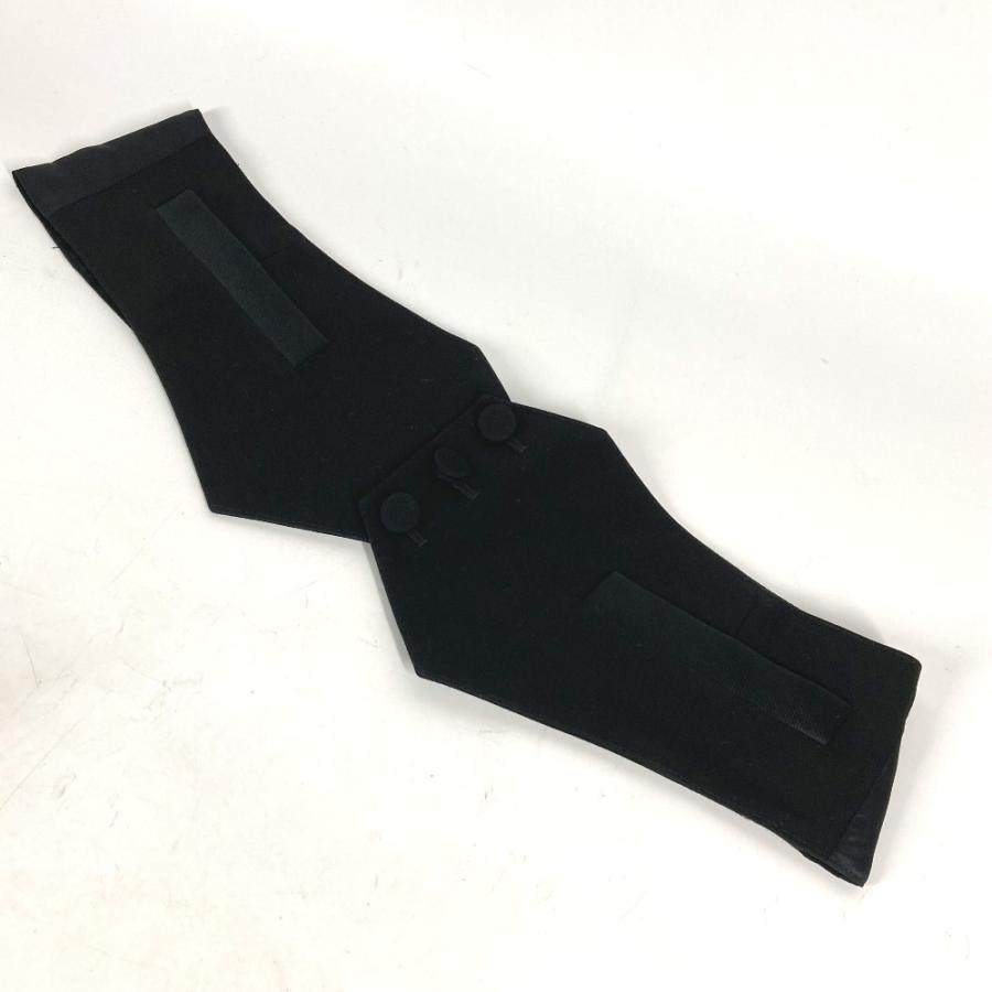 美品 Dior ディオール カマーバンド ベルト アクセサリー 2ボタン ベルト ブラック メンズ【中古】 |  | 03