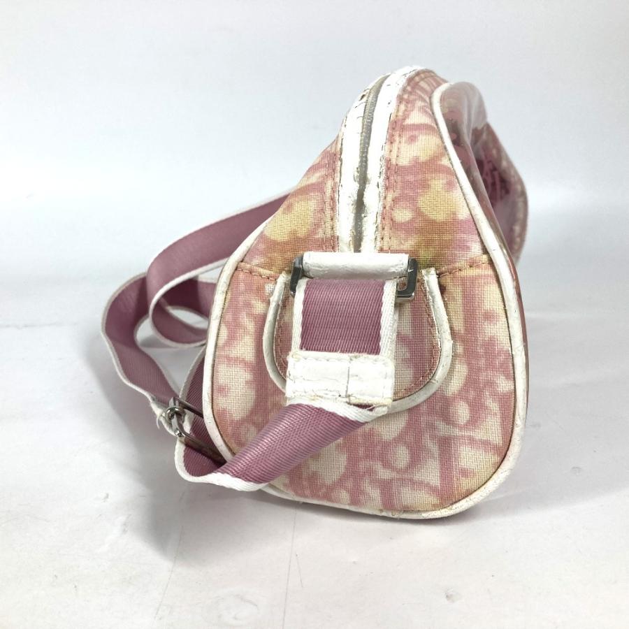 Dior ディオール ロゴ トロッター 斜め掛け カバン 巾着ポーチ付き ショルダーバッグ ピンク レディース【中古】 |  | 03