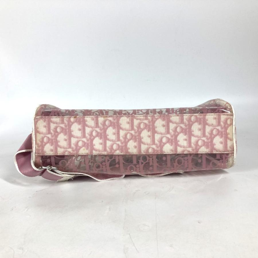 Dior ディオール ロゴ トロッター 斜め掛け カバン 巾着ポーチ付き ショルダーバッグ ピンク レディース【中古】 |  | 04