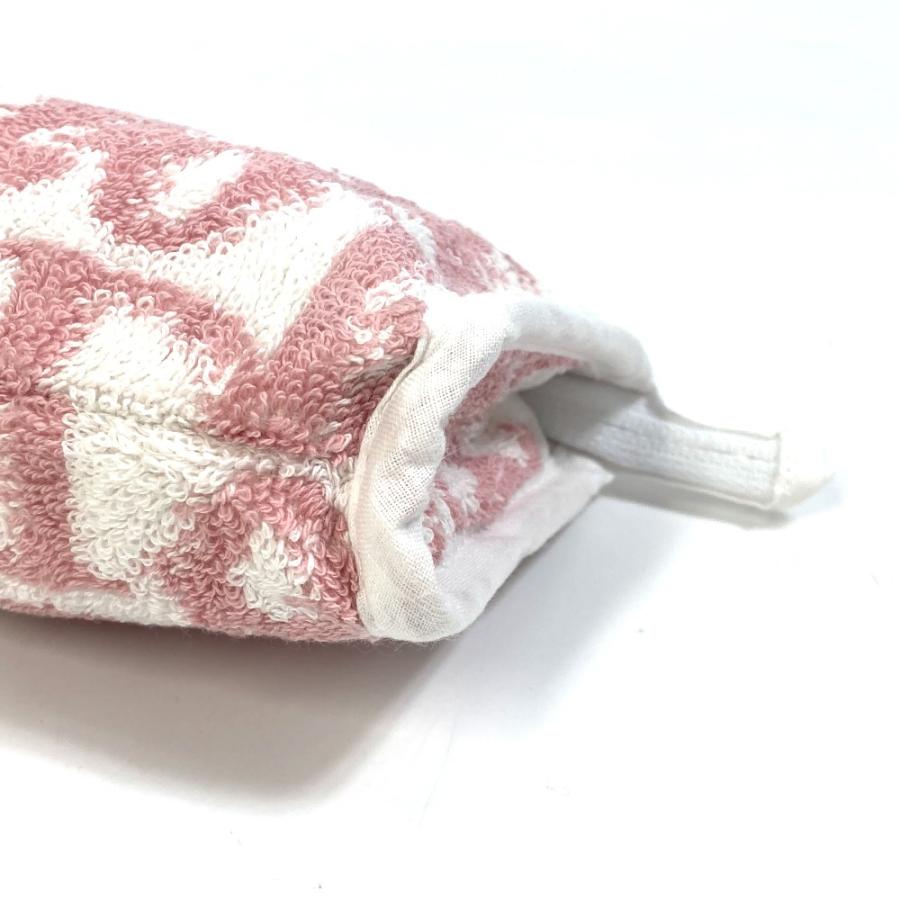 Dior ディオール トロッター 化粧ポーチ メイクポーチ ペンケース ポーチ パイル ピンク×ホワイト レディース【中古】美品 |  | 03