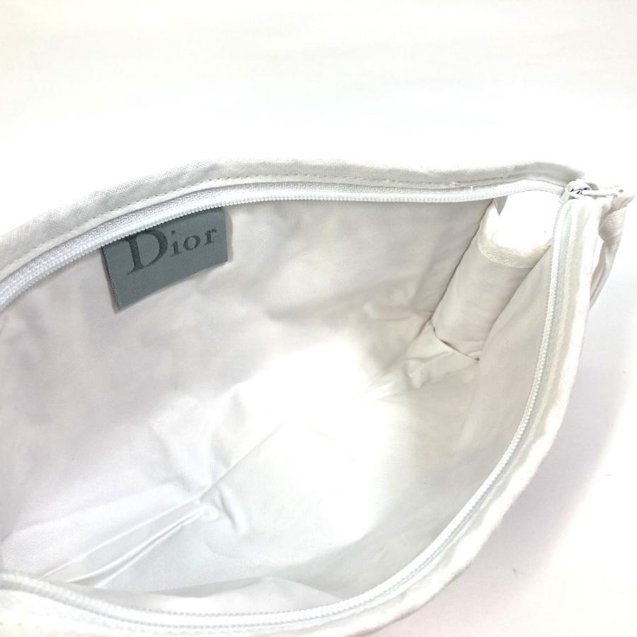 Dior ディオール トロッター 化粧ポーチ メイクポーチ ペンケース ポーチ パイル ピンク×ホワイト レディース【中古】美品 |  | 08