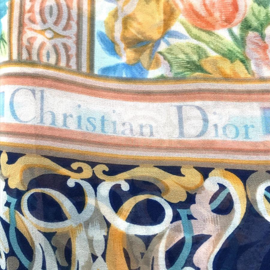 美品 Christian Dior クリスチャンディオール タグ付き 花柄 