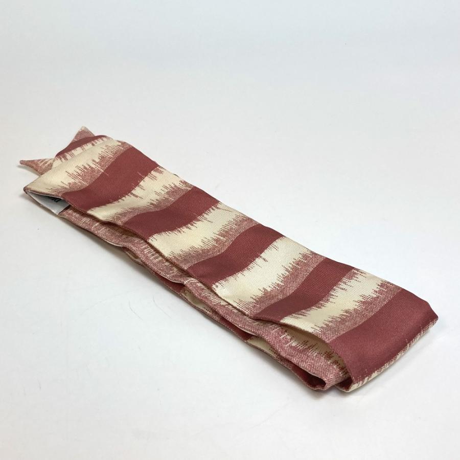 Dior ディオール ロゴ ミッツア ツイリー ツィリー スカーフ シルク ベージュ×ダスティピンク レディース【中古】未使用 |  | 05