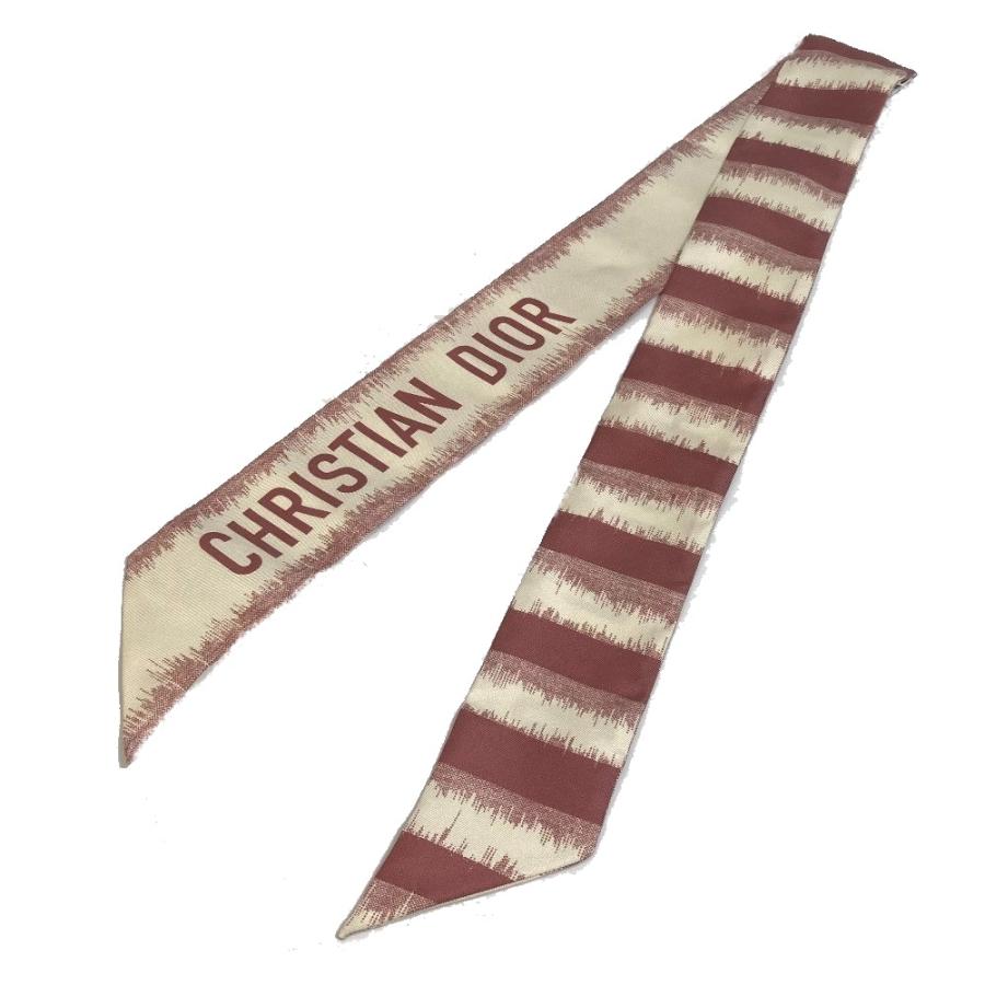 Dior ディオール ミッツア ツイリー ツィリー スカーフ シルク ピンク×ベージュ レディース【中古】未使用 |  | 01