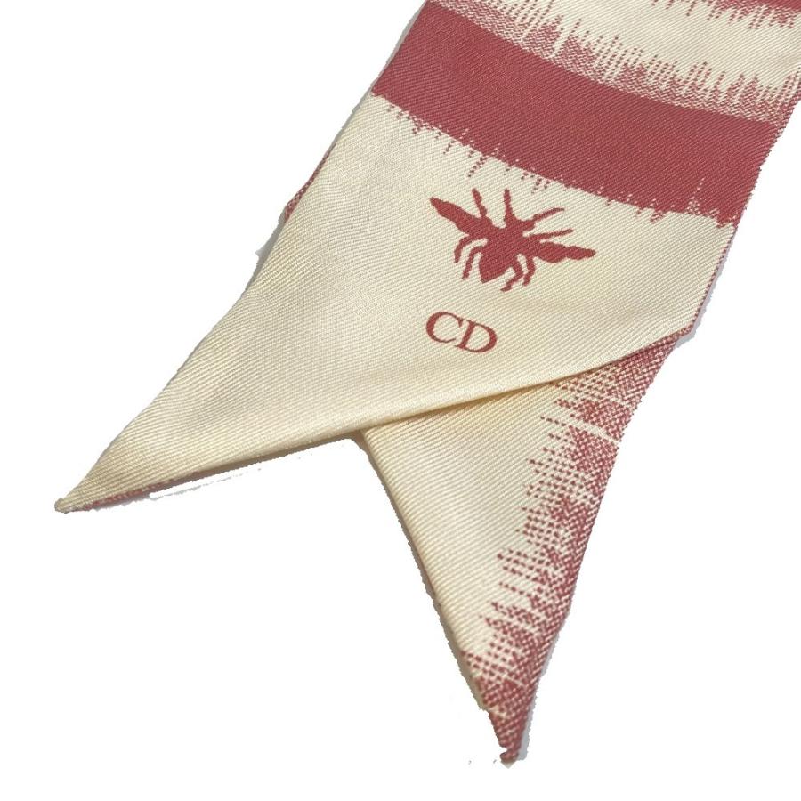 Dior ディオール ミッツア ツイリー ツィリー スカーフ シルク ピンク×ベージュ レディース【中古】未使用 |  | 03