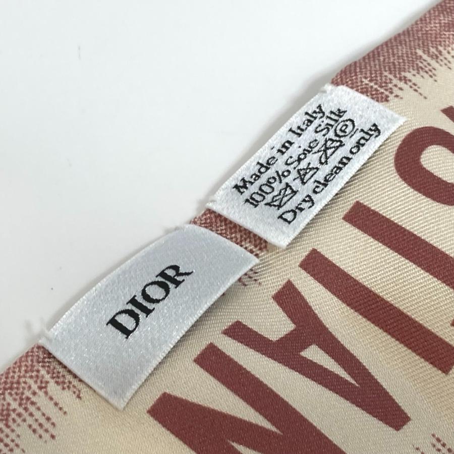 Dior ディオール ミッツア ツイリー ツィリー スカーフ シルク ピンク×ベージュ レディース【中古】未使用 |  | 08