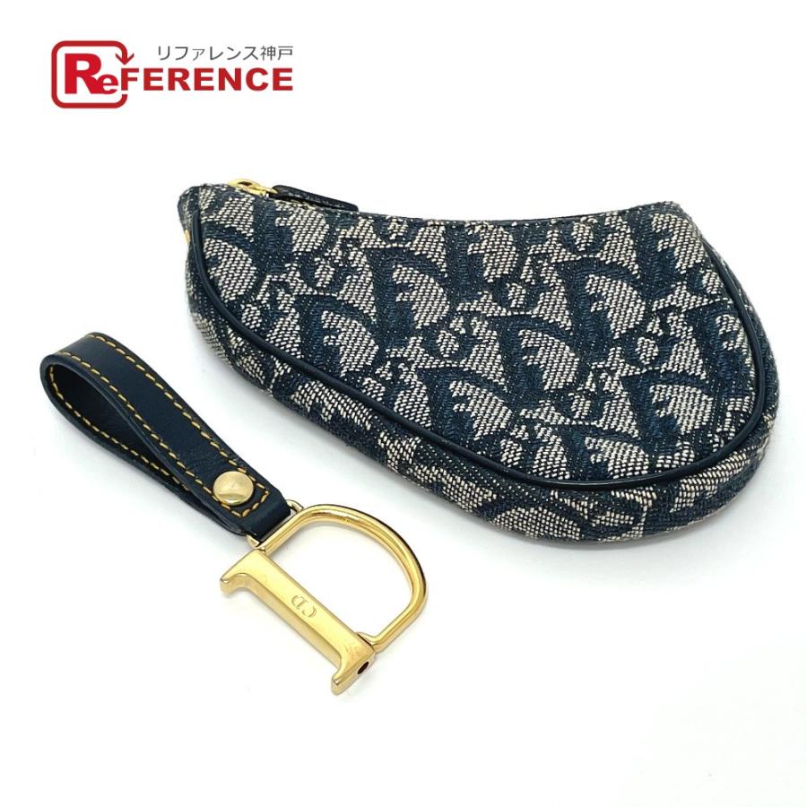 ダークブラウン 茶色 ディオール Dior D金具 トロッター コインケース