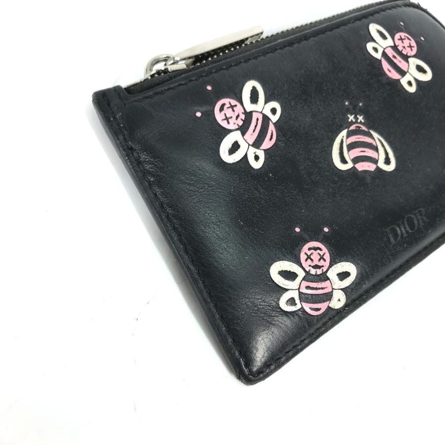Dior ディオール BEE ビー 蜂 財布 小銭入れ KAWS カウズ コラボ コインケース ブラック メンズ【中古】 |  | 02
