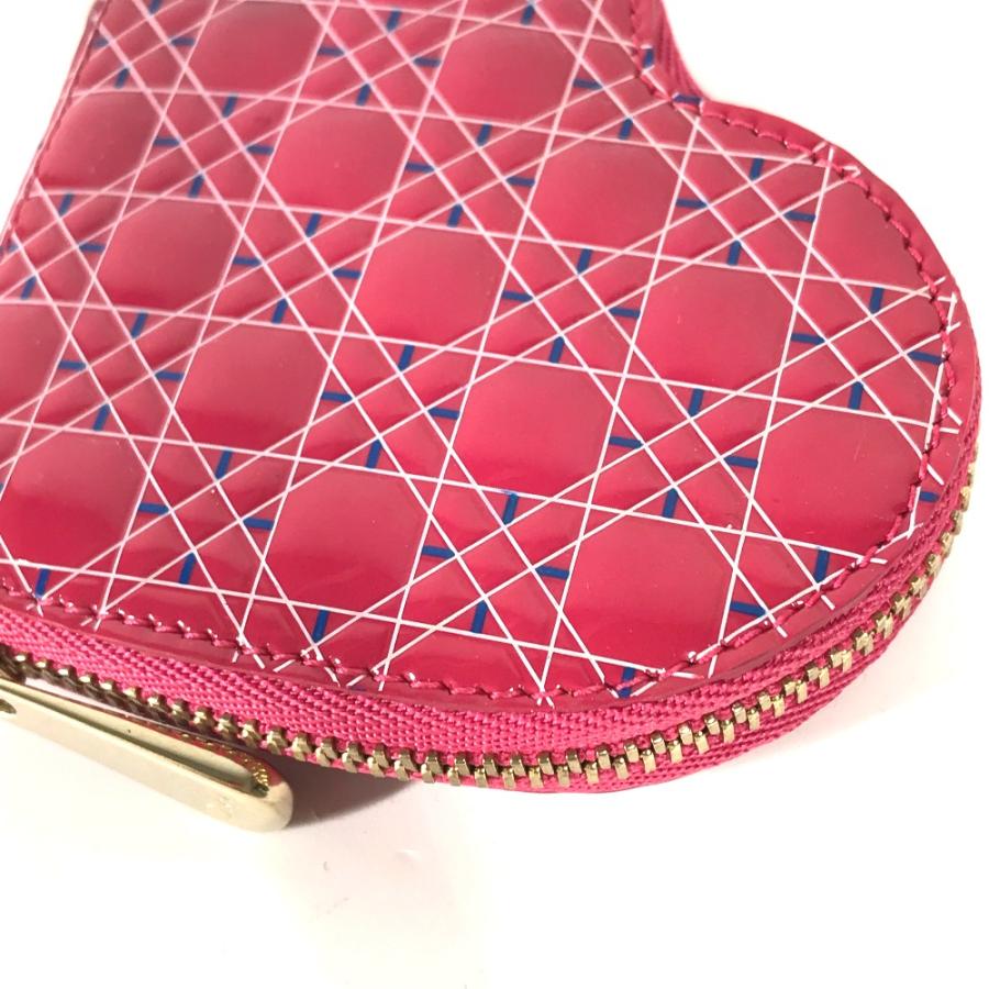 Dior ディオール ハート カナージュ 財布 小銭入れ コインケース ピンク系 レディース【中古】 |  | 01