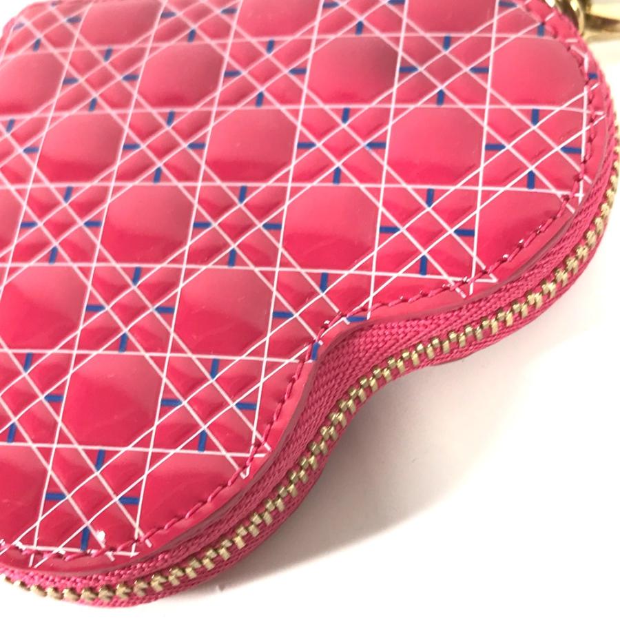 Dior ディオール ハート カナージュ 財布 小銭入れ コインケース ピンク系 レディース【中古】 |  | 02