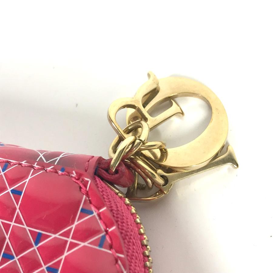 Dior ディオール ハート カナージュ 財布 小銭入れ コインケース ピンク系 レディース【中古】 |  | 03