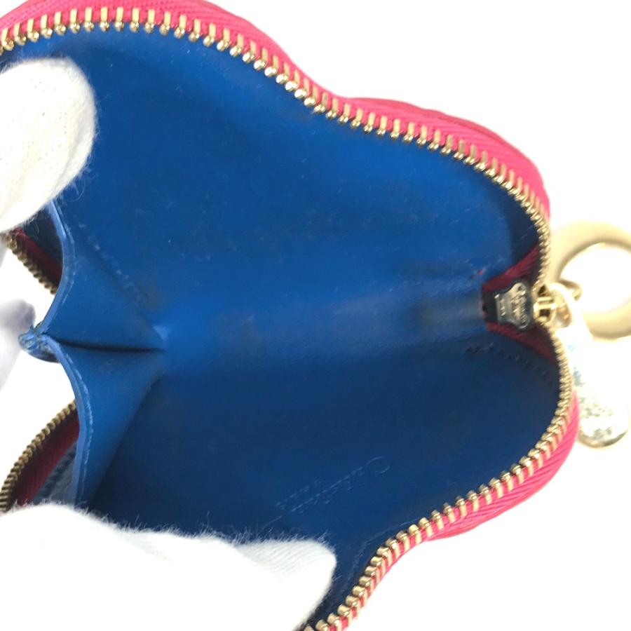 Dior ディオール ハート カナージュ 財布 小銭入れ コインケース ピンク系 レディース【中古】 |  | 06