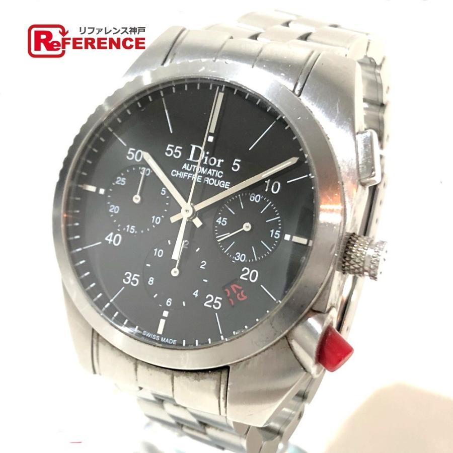 Dior ディオール Cd シフルルージュ メンズ腕時計 クロノグラフデ イト 腕時計 シルバー メンズ 中古 5571 3 リファレンス コレクション 通販 Yahoo ショッピング