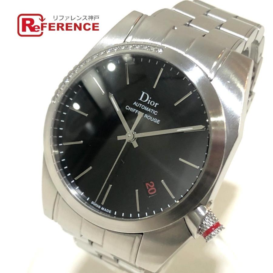 Dior Homme ディオール オム Cd084512m001 シフルルージュ ダイヤベゼル デイト 腕時計 シルバー メンズ 中古 5571 18327 リファレンス コレクション 通販 Yahoo ショッピング